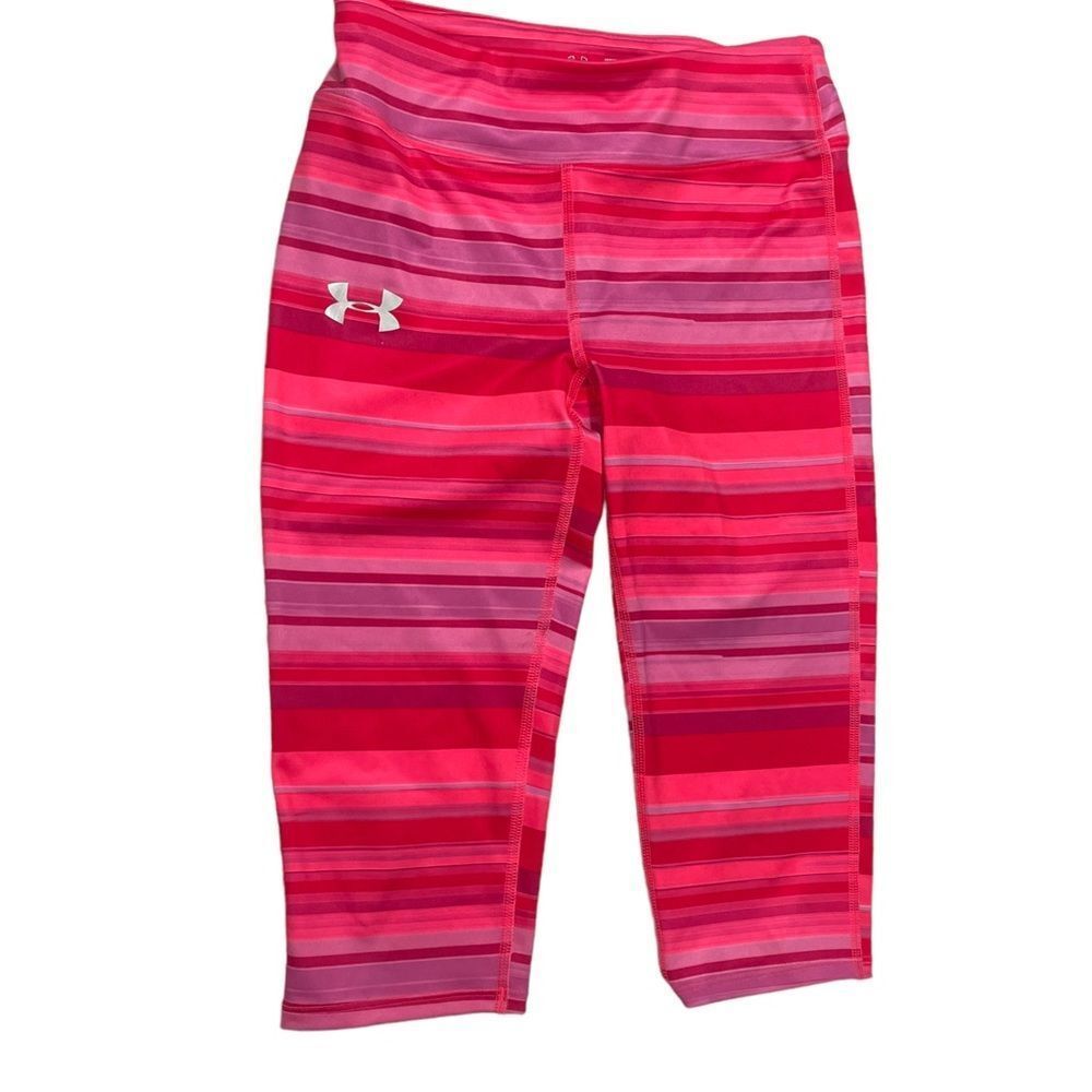 Under Armour Pink Striped Activewear Tights